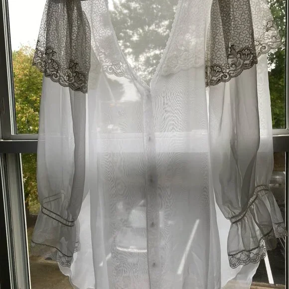 White sheer Dior top - Picture 4 of 4